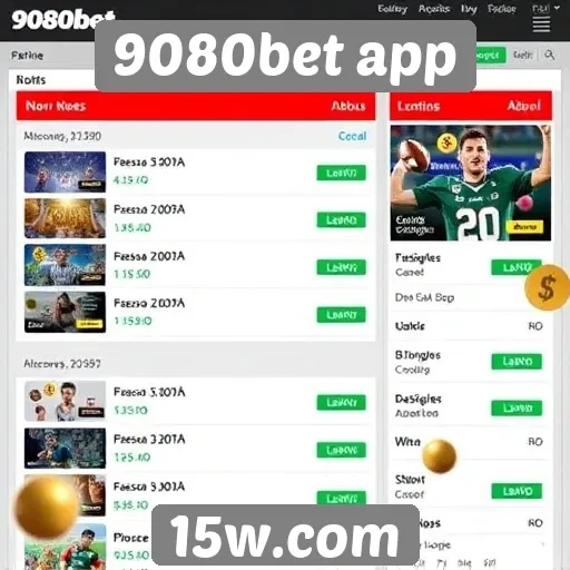 Comparação de bônus disponíveis no 9080bet app